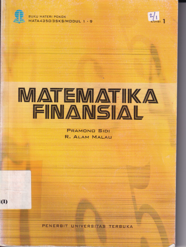 Matematika Finansial (Ed. 1,Cet. 3)