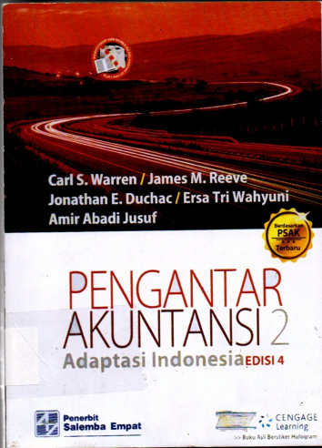 Pengantar Akuntansi 2 Adaptasi Indonesia Edisi 4 Berdasarkan PSAK Terbaru ( Buku Sedang )