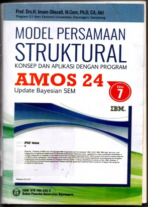 Model Persamaan Struktural Konsep Dan Aplikasi Dengan Program AMOS 24 Update Bayesian SEM Edisi 7