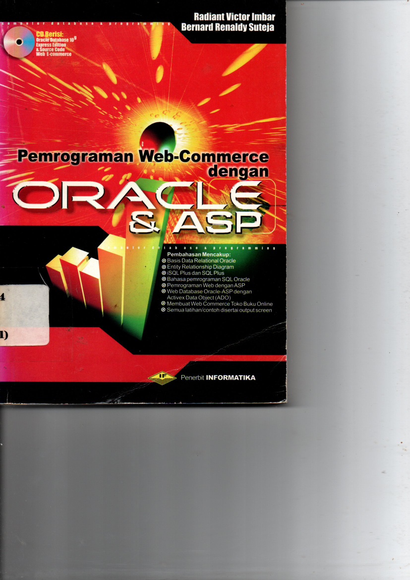Pemrograman Web Commerce Dengan ORACLE &amp; ASP
