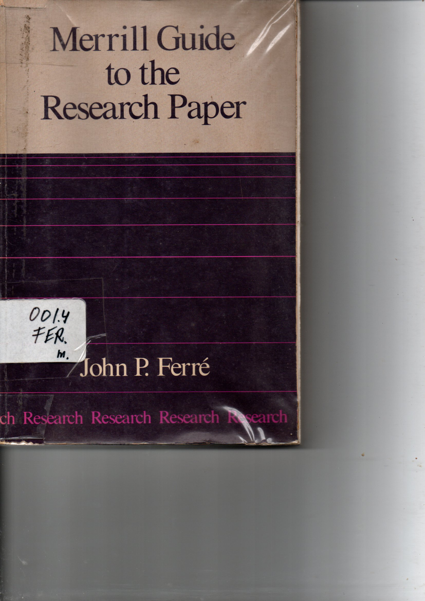 Merril Guide to The Reasearch Paper