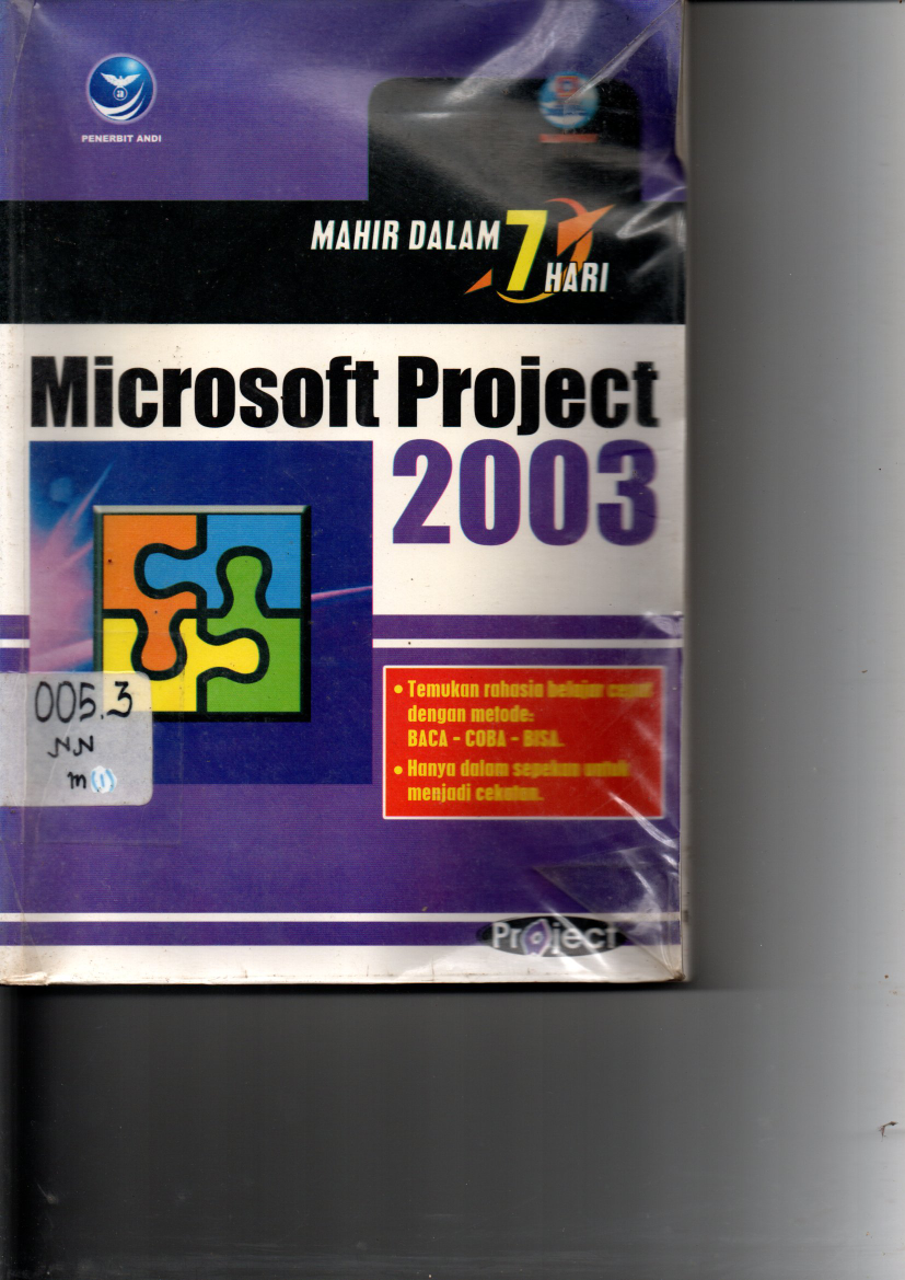 Mahir Dalam 7 Hari Microsoft Project 2003