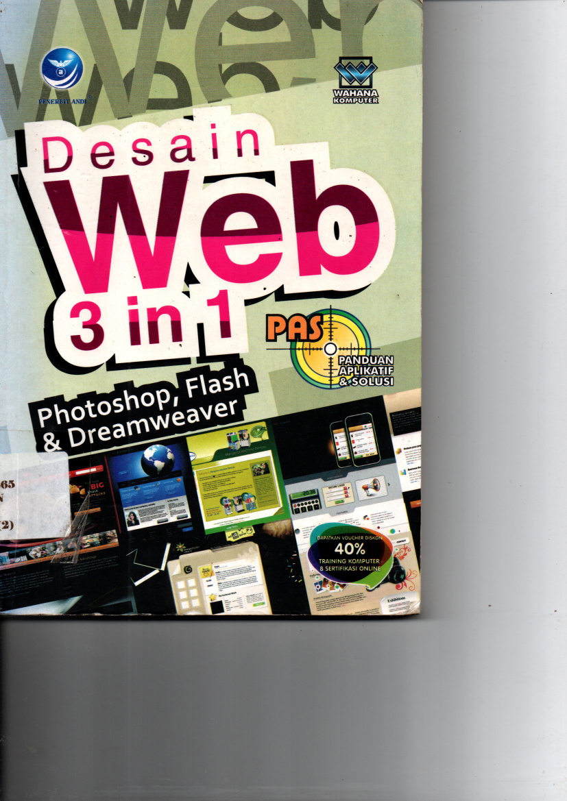 Desain Web 3 in 1: Photoshop, Flash &amp; Dreamweaver