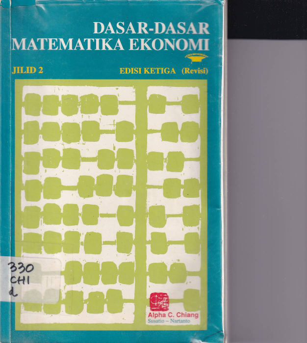 Dasar-dasar Matematika Ekonomi (Ed. 3 Revisi, Jilid 2) (Beli)