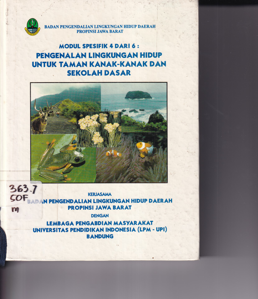 Modul Spesifik dari 6 Pengenalan Lingkungan Hidup untuk Taman Kanak-Kanak