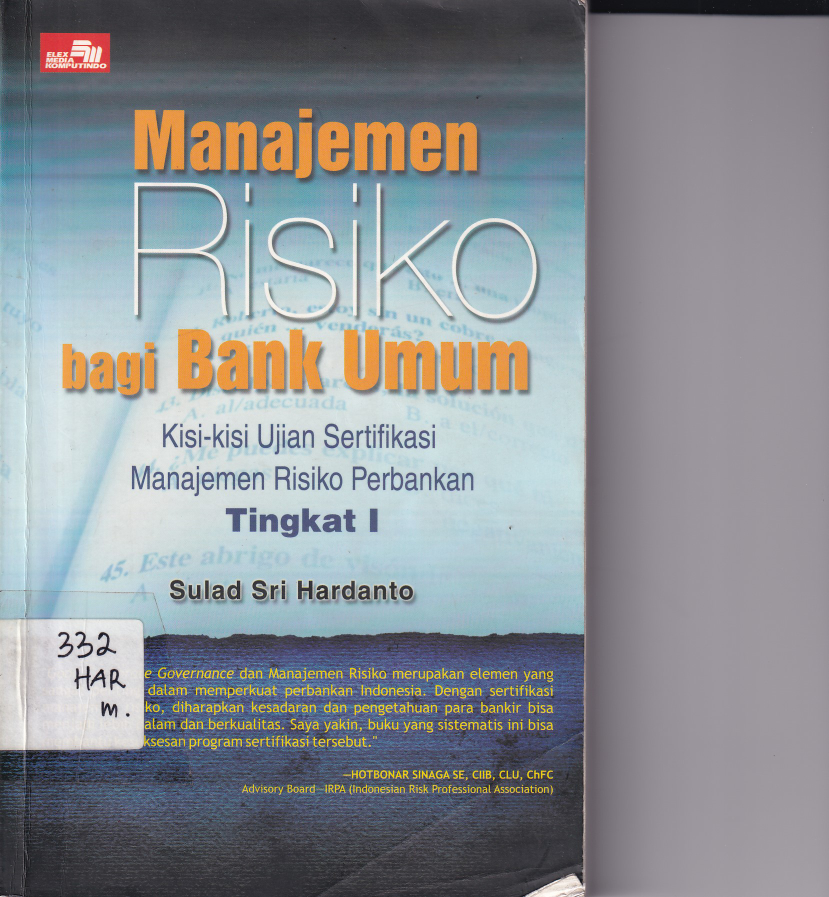 Manajemen Risiko bagi Bank Umum