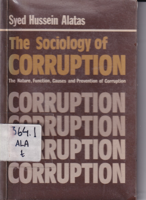 The Sociology Of Coruption