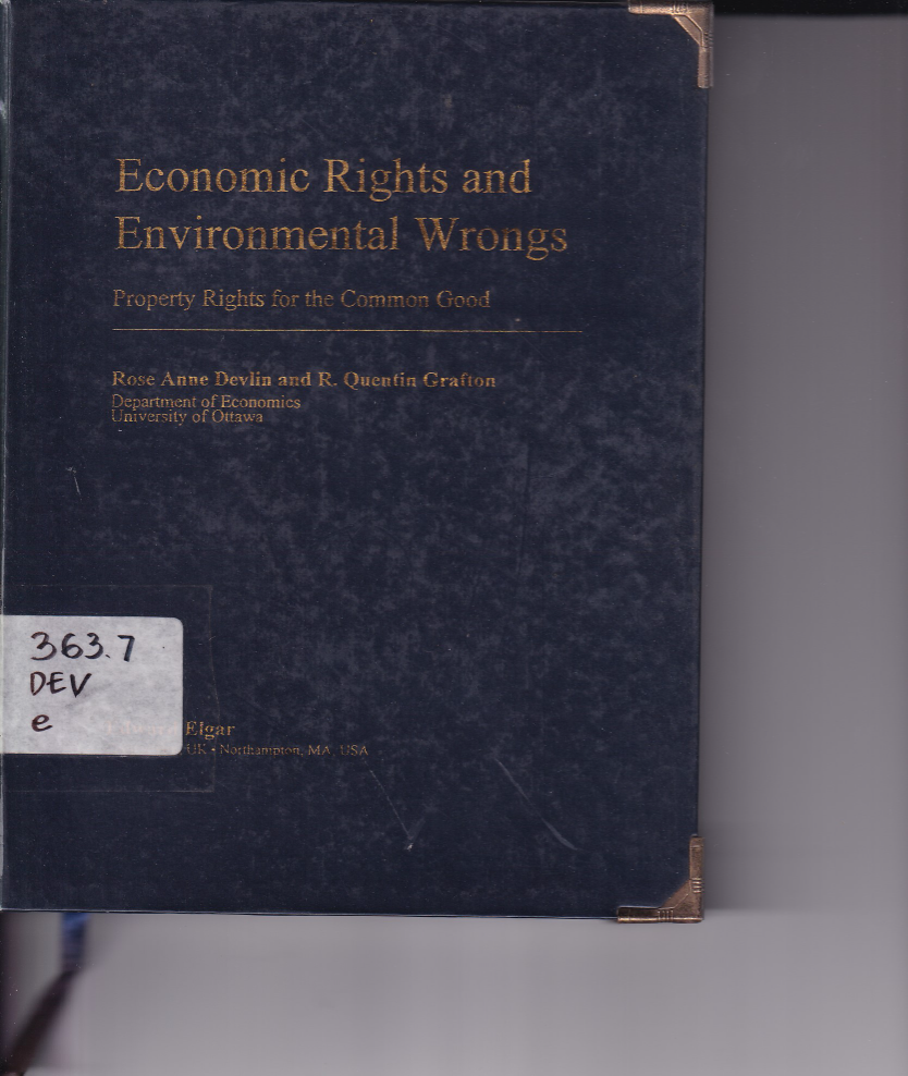 Economic Right and Environmental Wrongs
