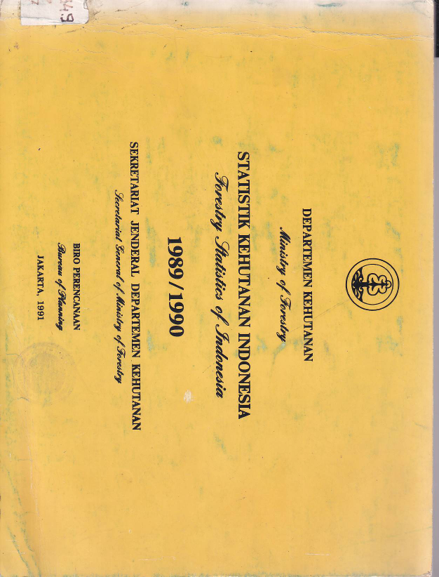 Statistik Kehutanan Indonesia (1989 / 1990)