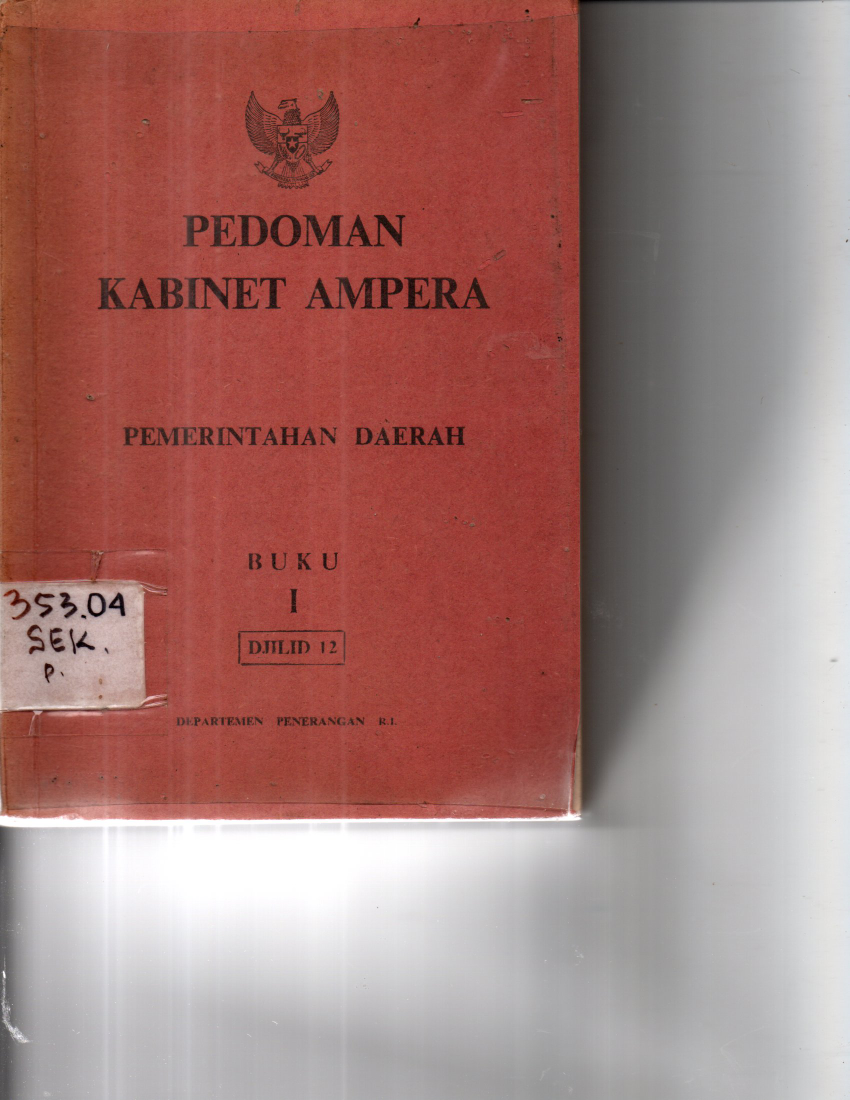 Pedoman Kabinet Ampera Pemerintahan Daerah