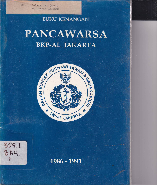 Buku Kenangan Pancawarsa BKP-AL Jakarta