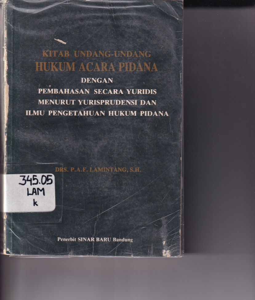 Kitab Undang-undang Hukum Acara Pidana