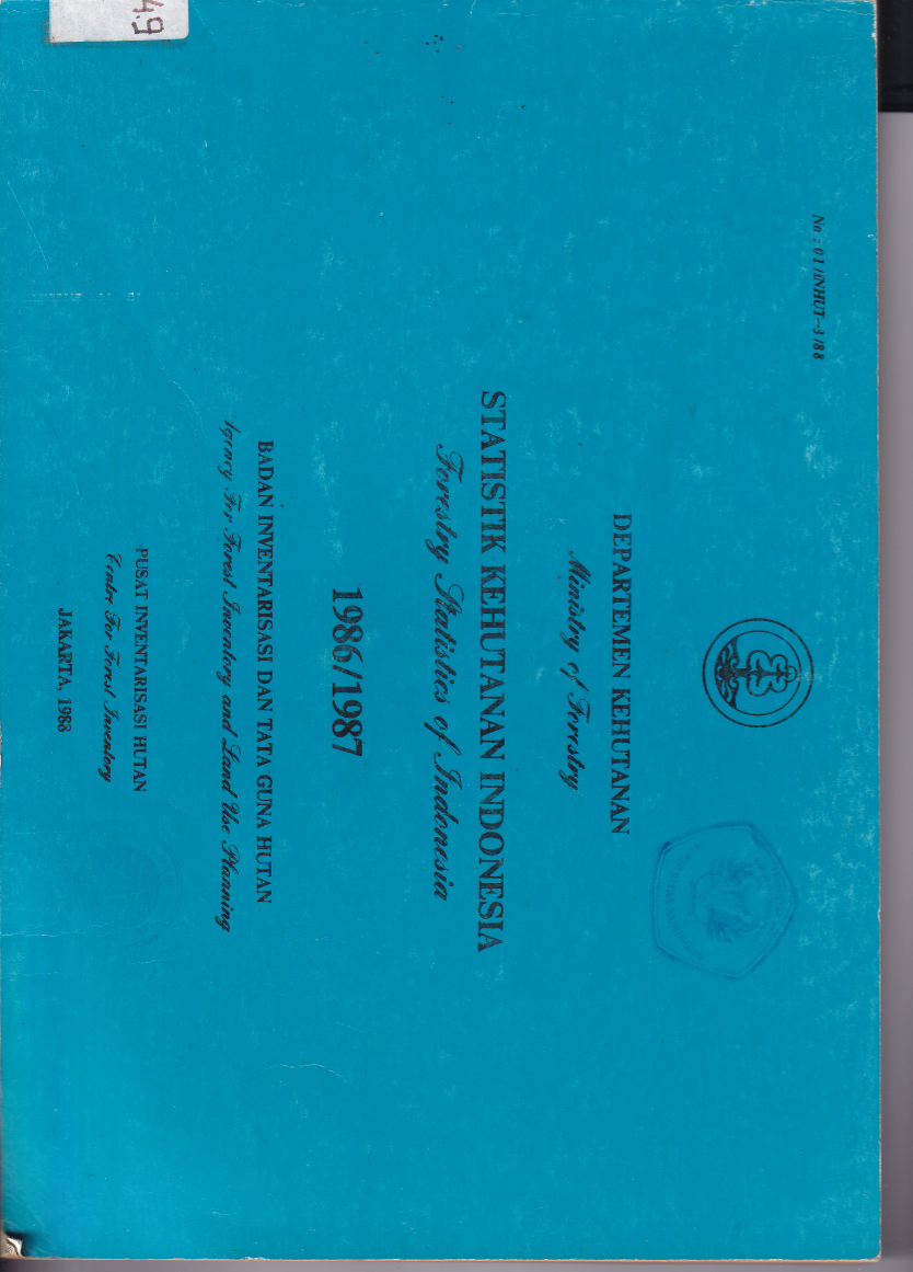 Statistik Kehutanan Indonesia 1986/1987