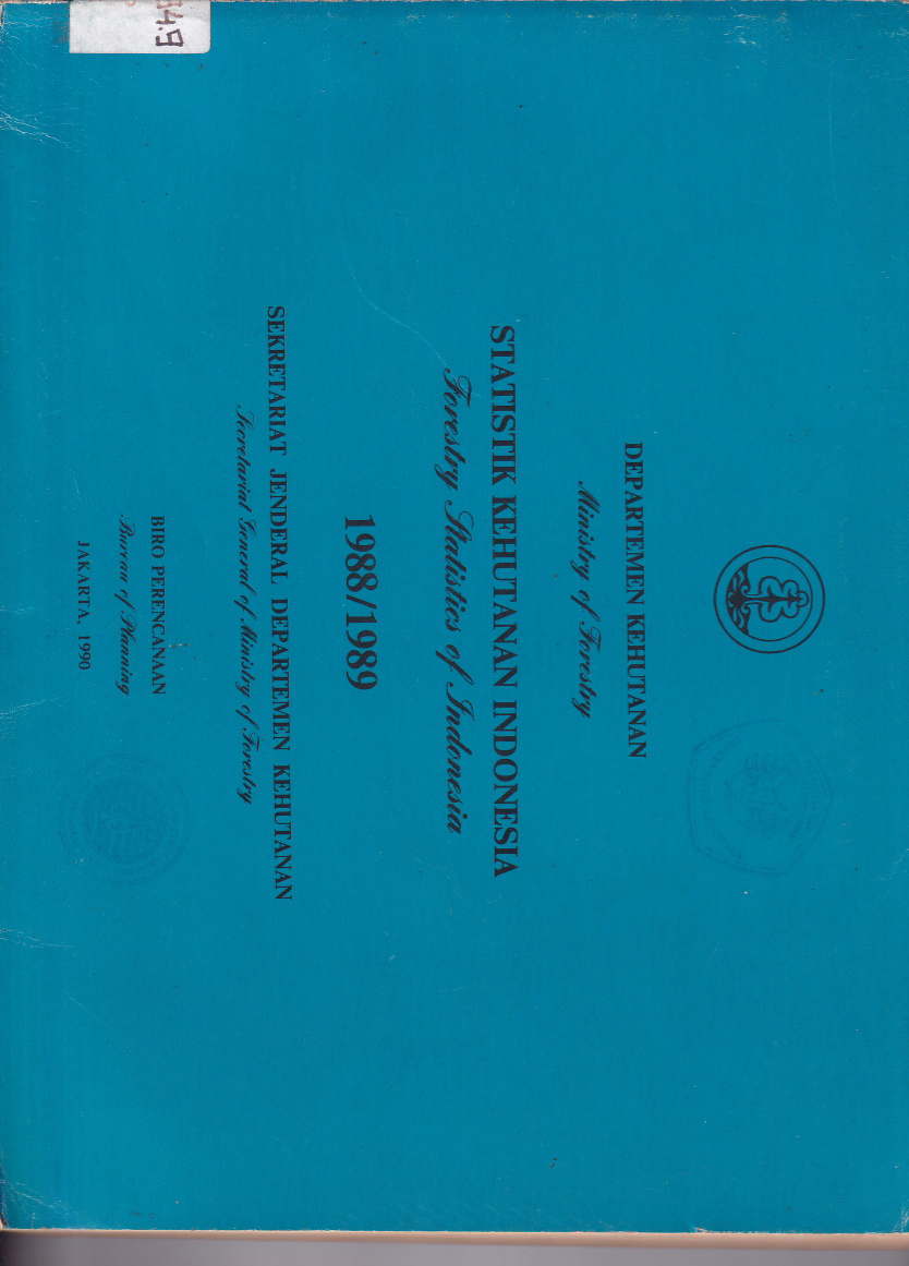Statistik Kehutana Indonesia 1988/1989