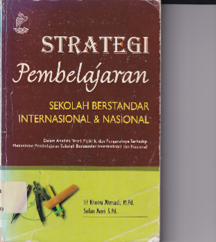 Strategi Pembelajaran Sekolah Berstandar International &amp; National