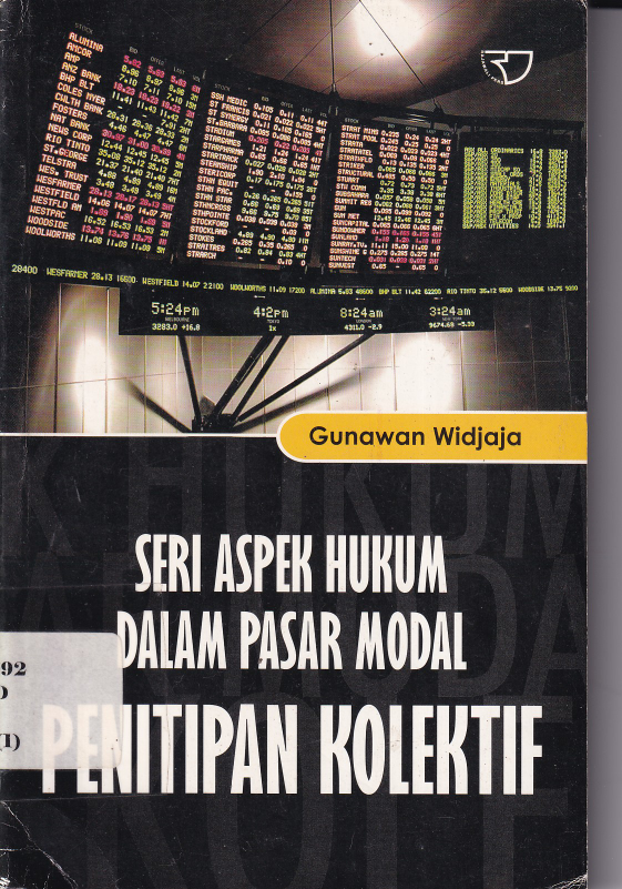 Seri Aspek Hukum dalam Pasar Modal Penitipan Kolektif (Ed. 1,Cet. 1)