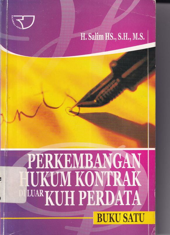 Perkembangan Hukum Kontrak diluar KUHP