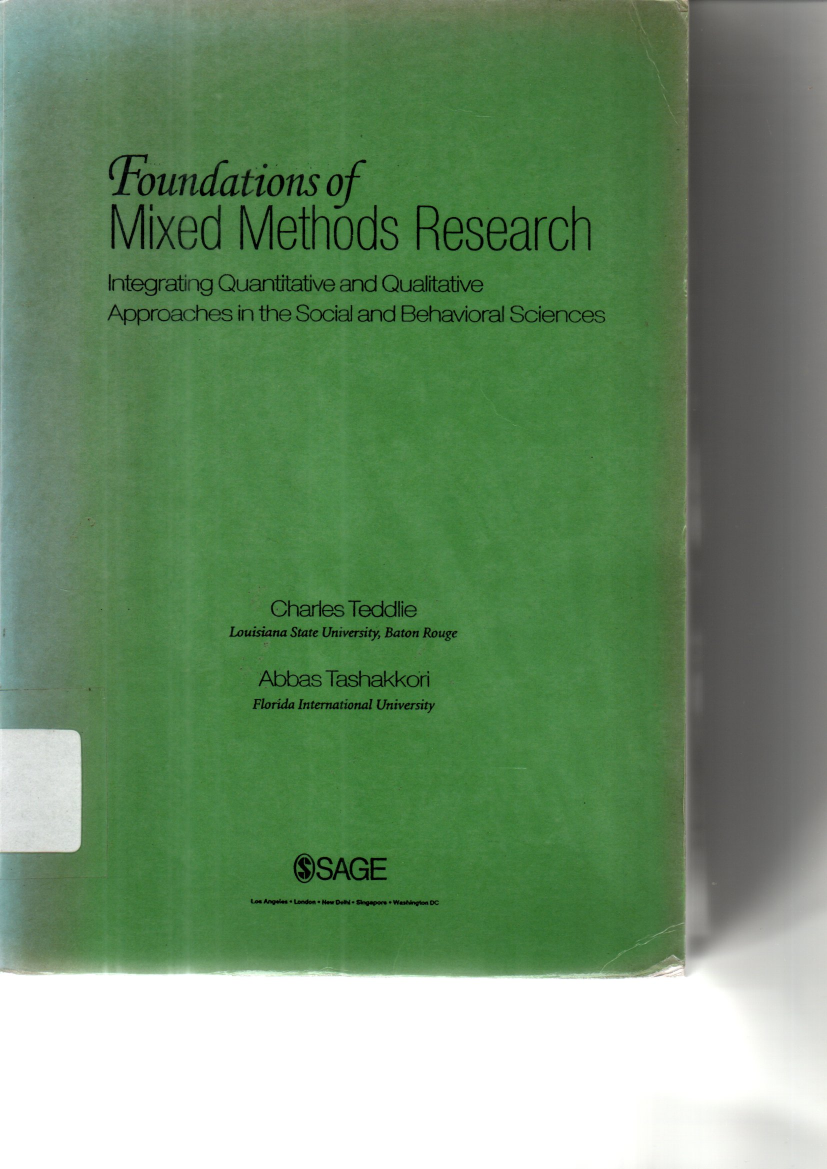 Foundations of Mixed Methods Research