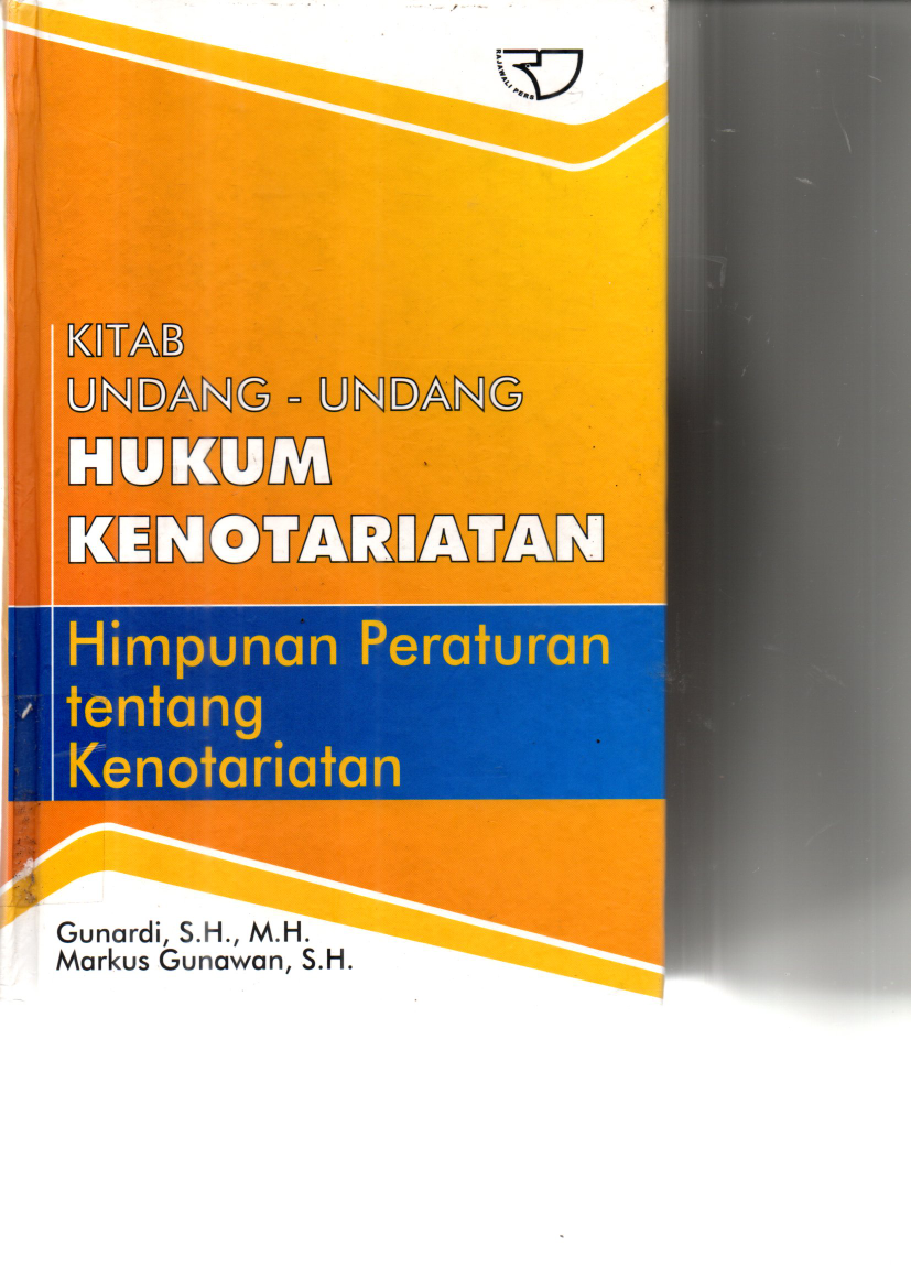 Kitab Undang-undang Hukum Kenotariatan