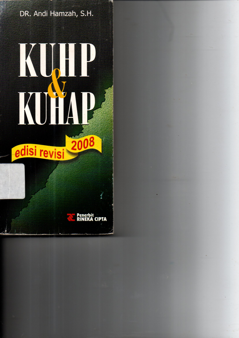KUHP &amp; KUHAP (Ed. Rev. 2008)