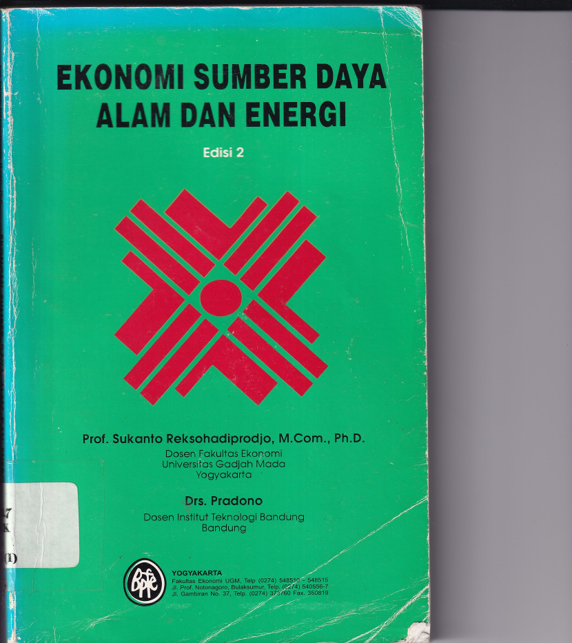 Ekonomi Sumber Daya Alam dan Energi (Ed. 2, Cet. 6)
