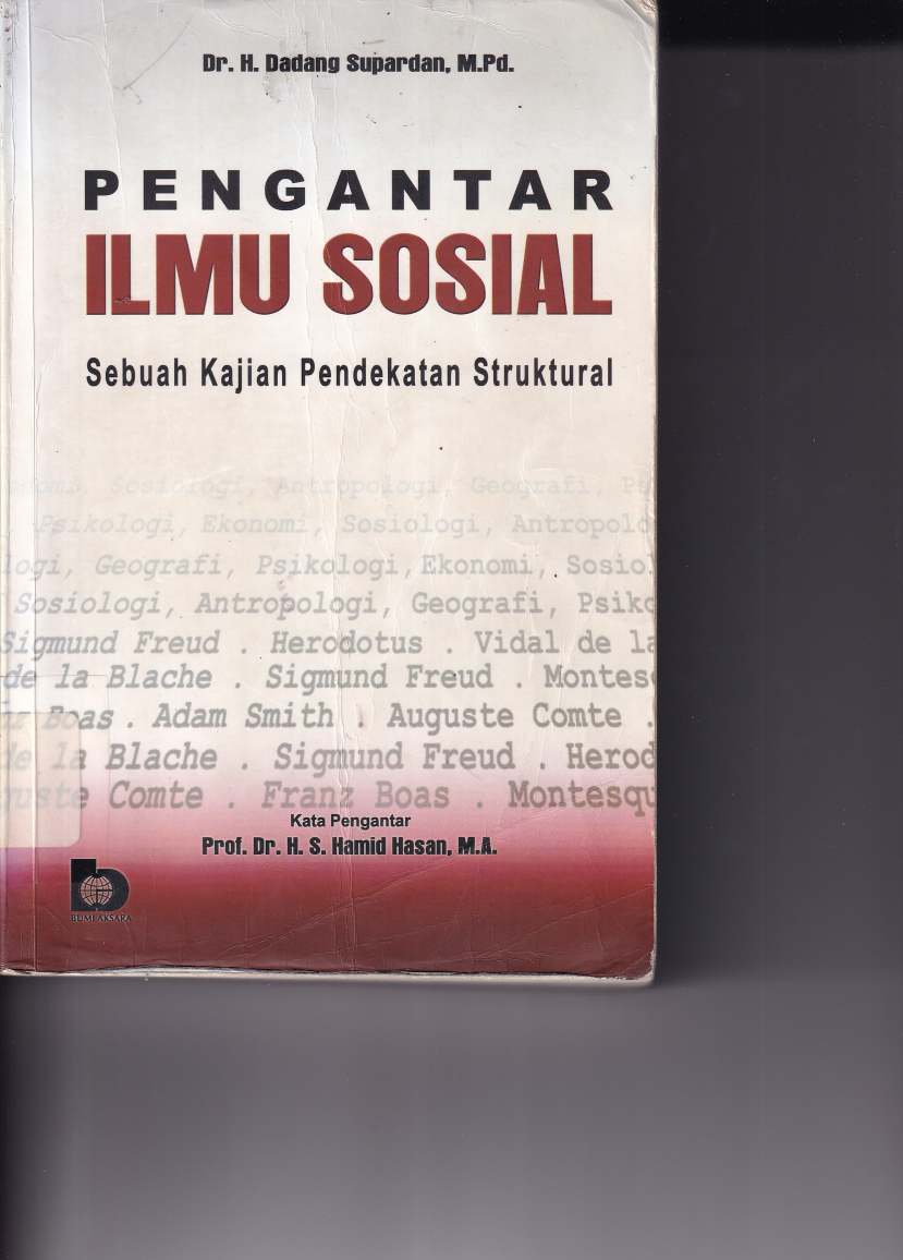 Pengantar Ilmu Sosial: Sebuah Kajian Pendekatan Struktural (Ed. 1, Cet. 1)