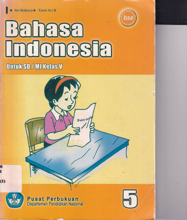 Bahasa Indonesia untuk SD/MI Kelas 5 jilid 5