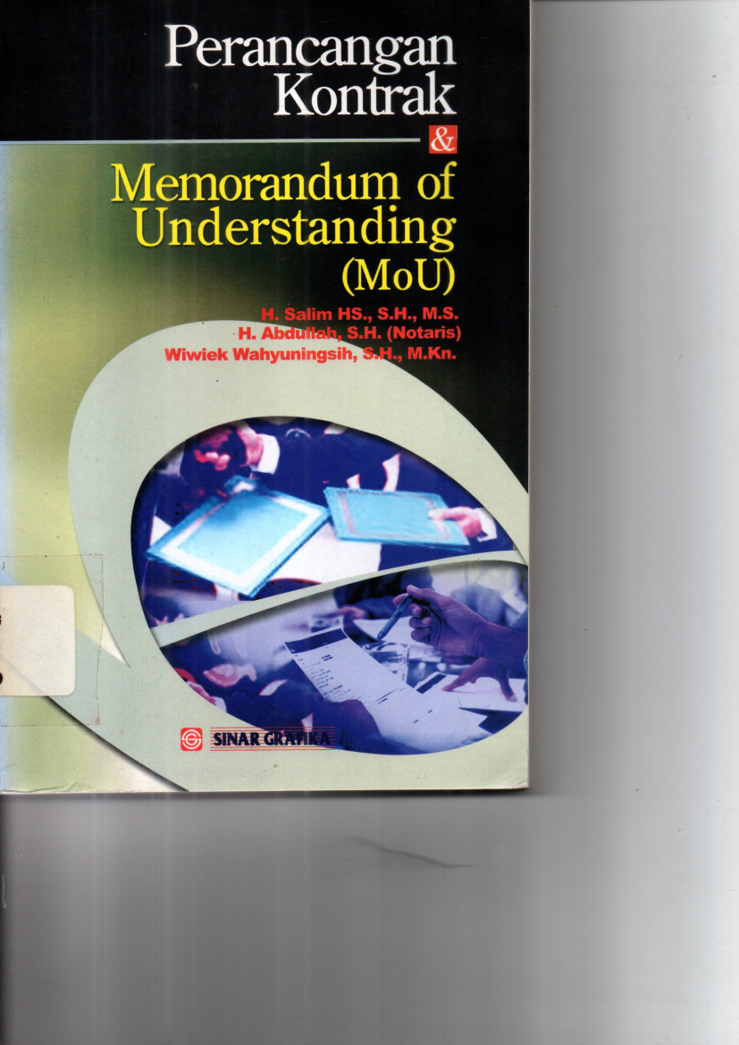 Perancangan Kontrak &amp; Memorandum of Understanding (Ed. 1,Cet. 5)