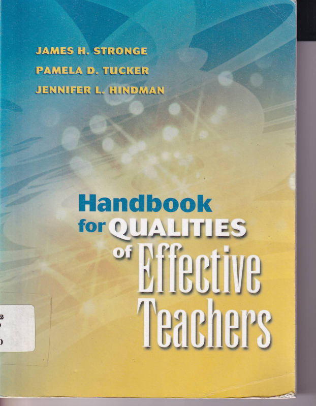 Handbook For Qualities Of Effective Teachers