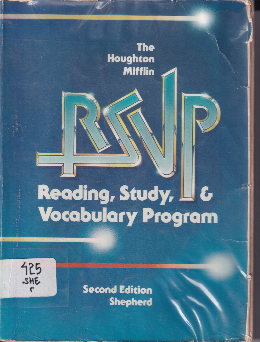 RSVP READING, STUDI &amp; VOCABULARY PROGRAM