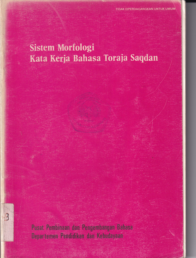 Sistem Morfologi Kata Kerja Bahasa Toraja