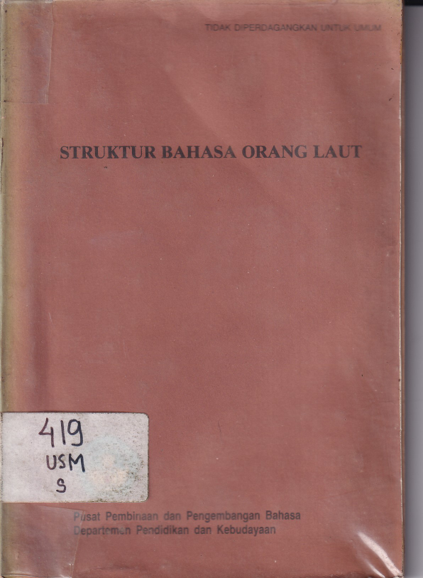 Struktur Bahasa Orang Laut