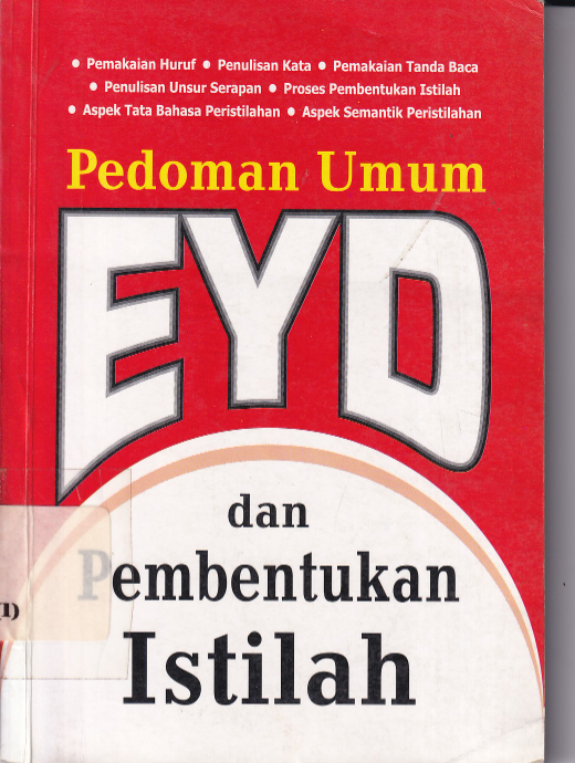 Pedoman Umum EYD dan Pembentukan Istilah