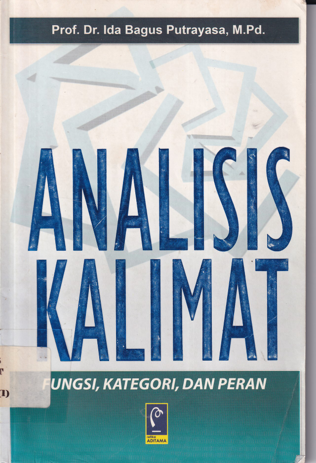 Analisis kalimat fungsi, kategori, dan peran. cetakan 3