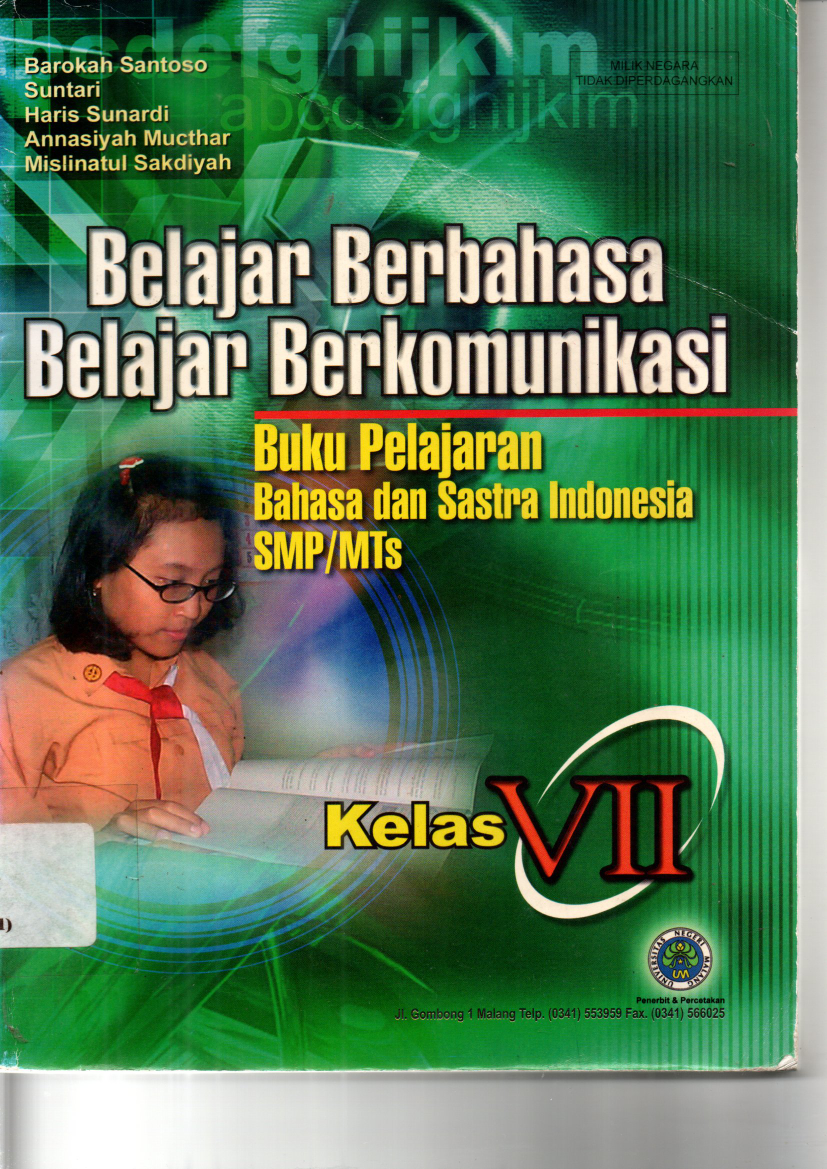 Belajar Berbahasa Belajar Berkomunikasi SMP/ MTS Kelas VII