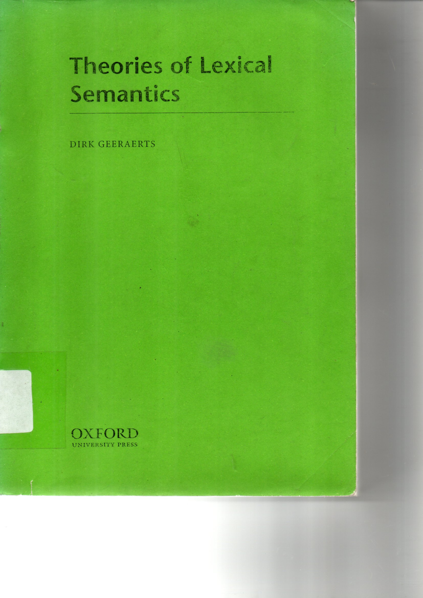 Theories of Lexical Semantic