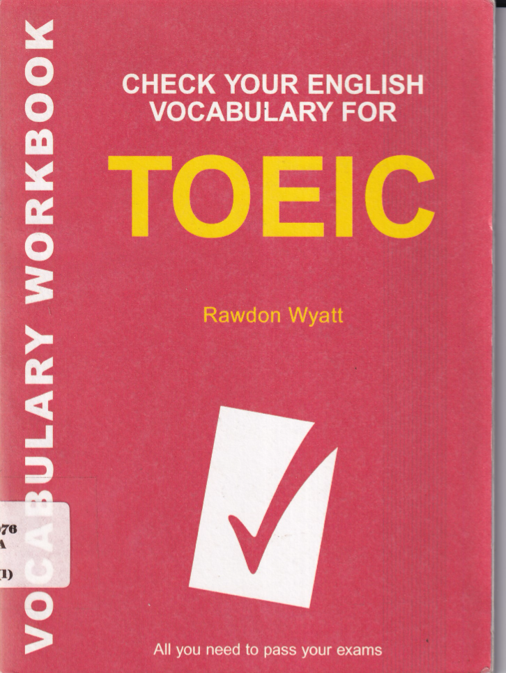 Check Your English Vocabulary for TOEIC