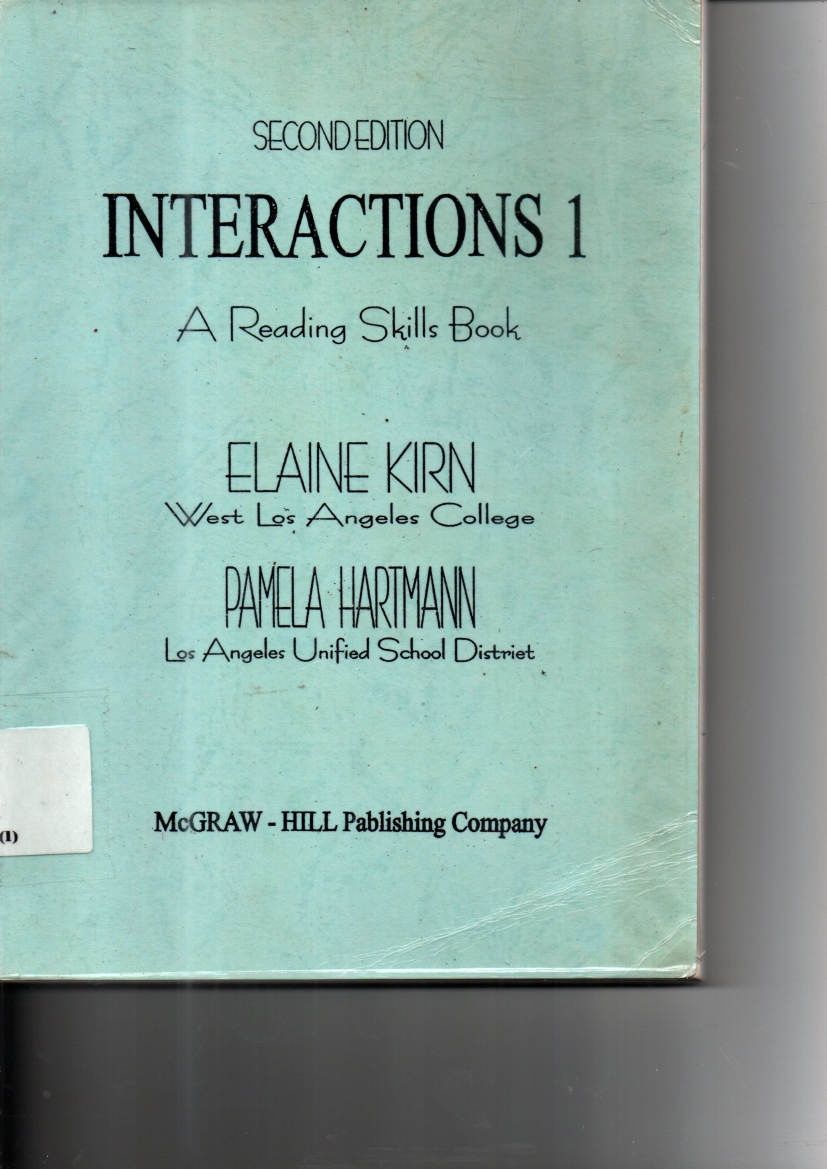 Interactions1: A Reading Skills Book (2nd Ed.)
