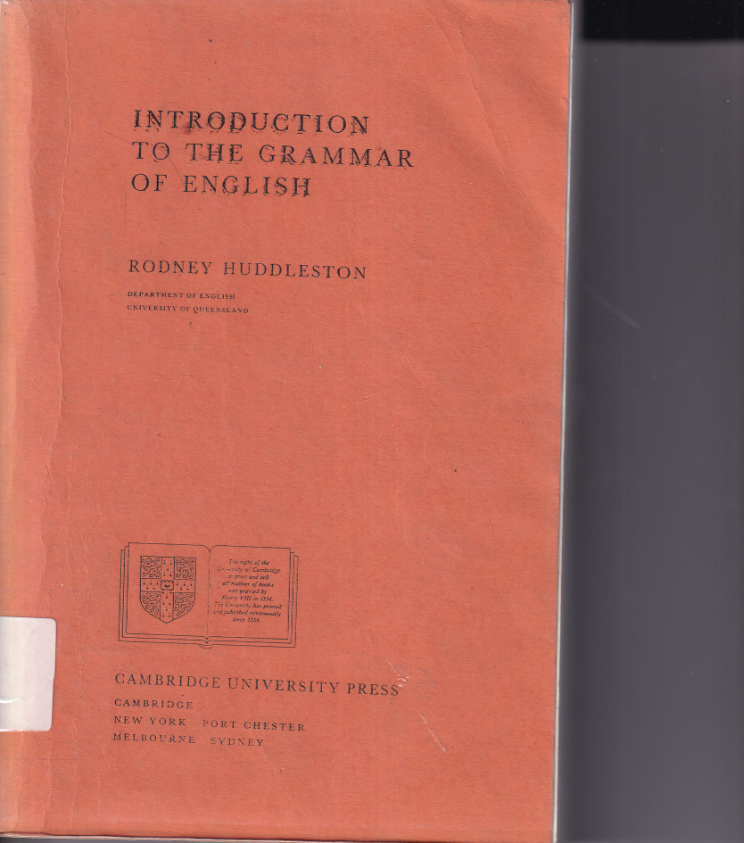 Introduction to The Grammar of English