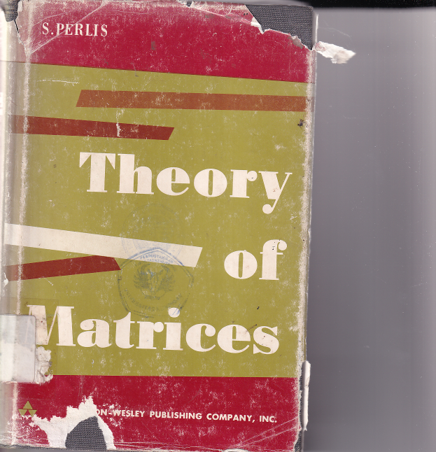 theory of matrices (Cet 3)