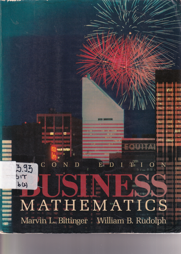 Second Edition Business Mathematics (Sumbangan)
