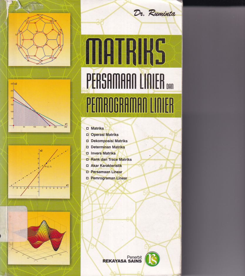 Matriks Persamaan Linier dan Pemrograman Linier (Cet. 1)