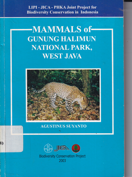 Mammals of Gunung Halimun National Park, West java