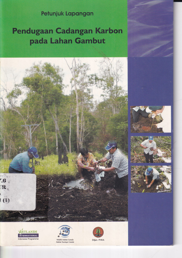 Petunjuk Lapangan Pendugaan Cadangan Karbon pada lahan Gambut