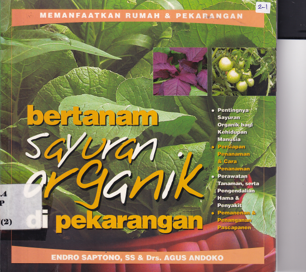 BertanBertanam Sayuran Organik di Pekarangan Cet.1