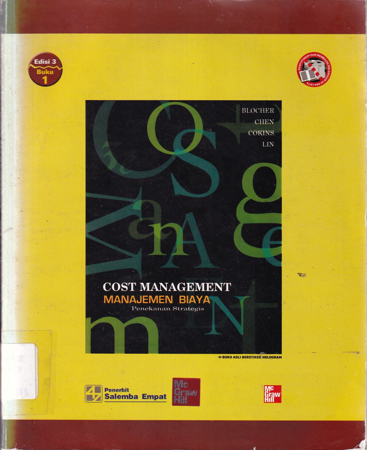 Cost Management : Manajemen Biaya Penekanan Srategis Buku 1