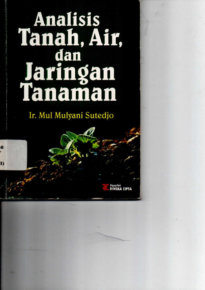 Analisis Tanah, Air, dan Jaringan Tanaman