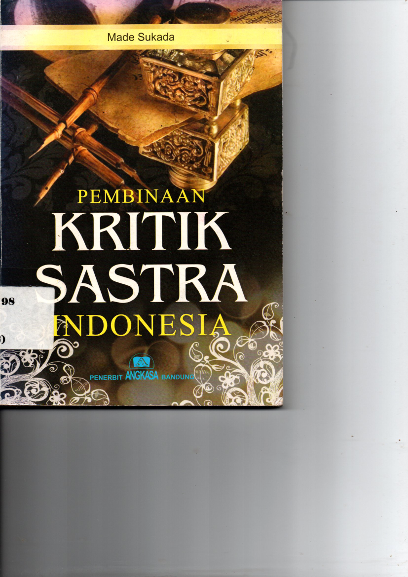 Pembinaan Kritik Sastra Indonesia