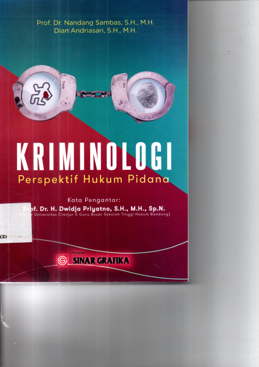 Kriminologi: Perspektif Hukum Pidana (Cet. 1)