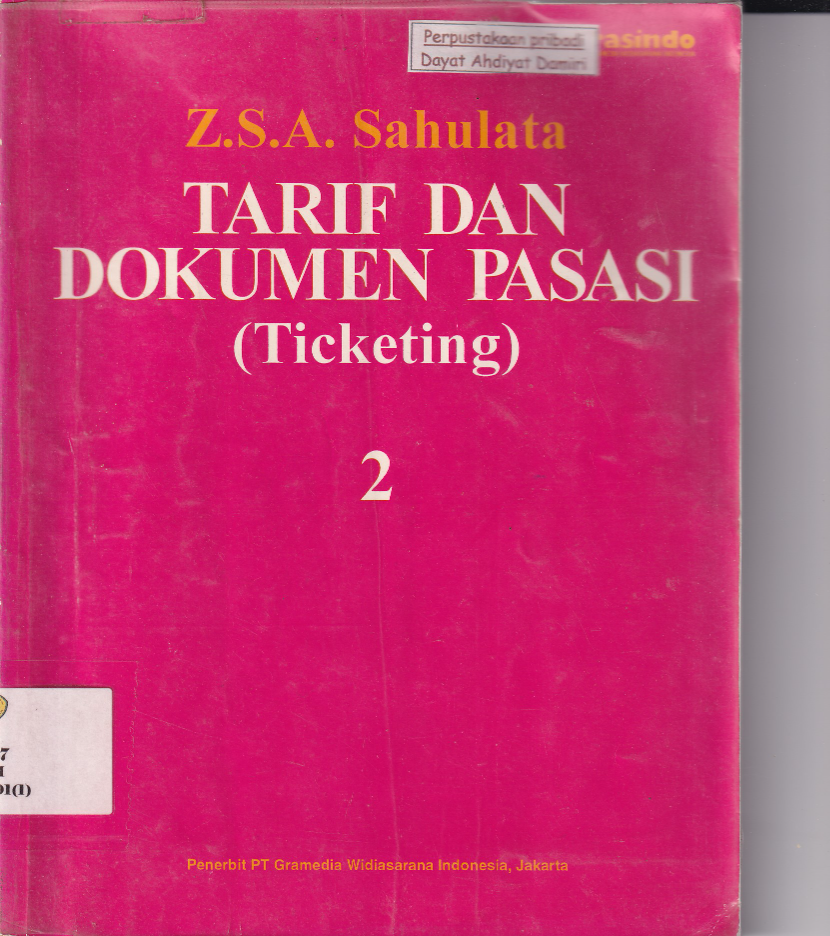 Tarif dan Dokumen Pasasi (Ticketing) 2